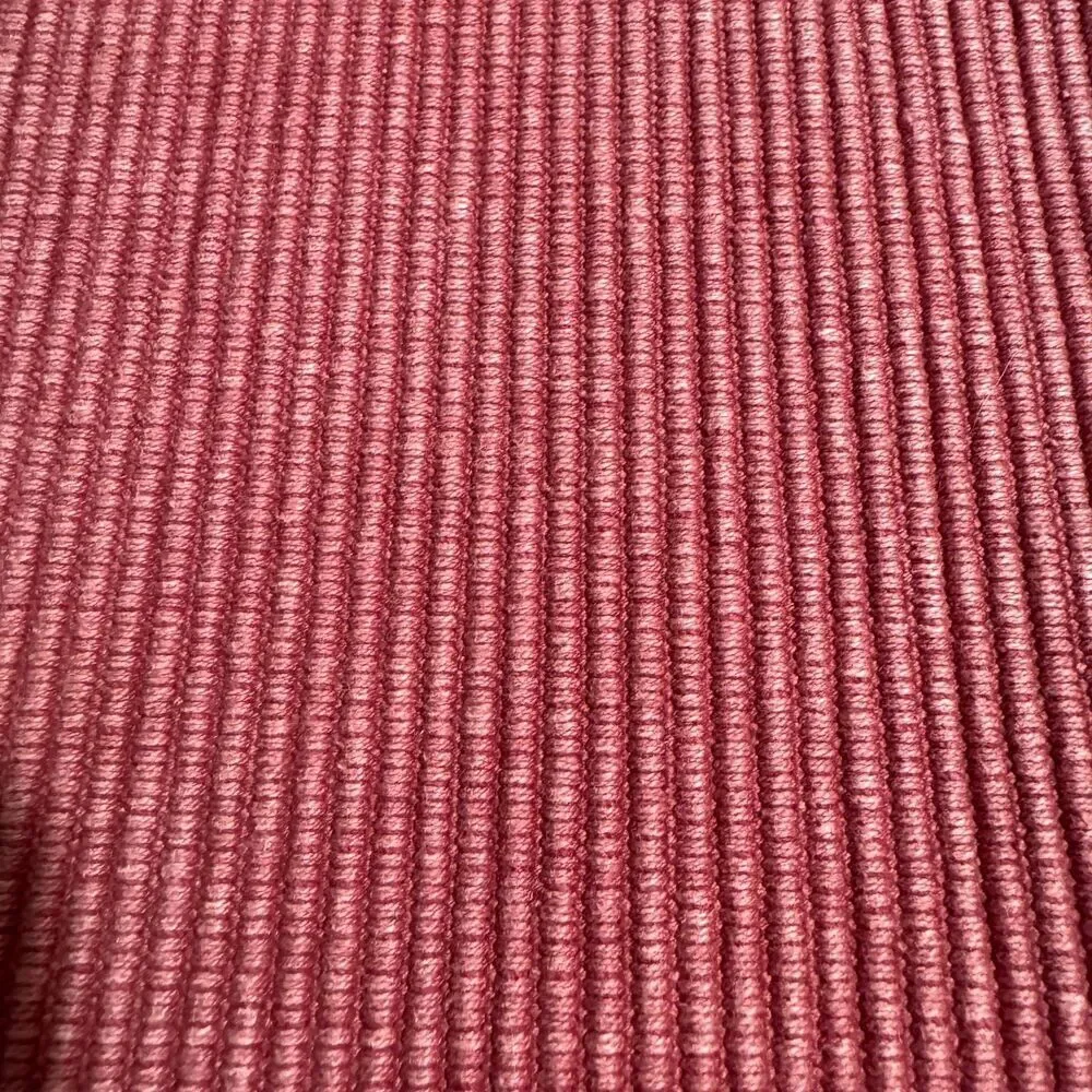 Placemats Kitchen Linens Set of 7 Red Ribbed Rectangular Holiday Place Setting